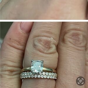 Elegant 1.03ct Cushion Cut Gold Engagement Ring